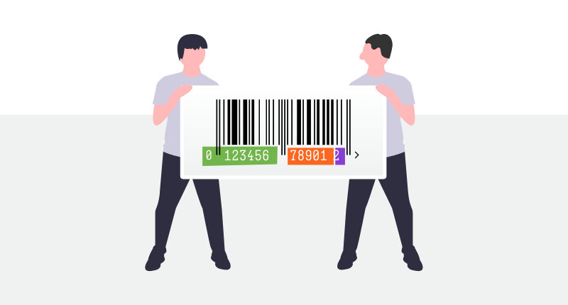 two men sharing a barcode